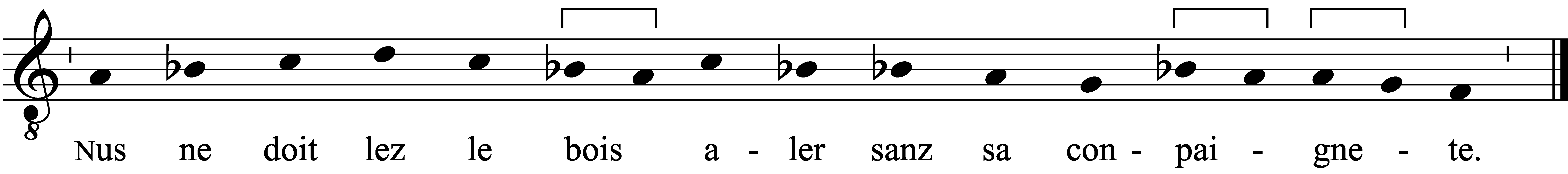 Refrain musical notation